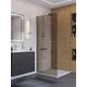 Душевая перегородка BelBagno UNO-L-1-TB-90-BR-Cr