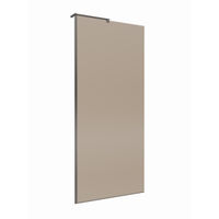 Душевая перегородка BelBagno UNO-L-1-TB-90-BR-GM — 3