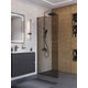 Душевая перегородка BelBagno UNO-L-1-TB-90-BR-GM