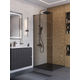 Душевая перегородка BelBagno UNO-L-1-TB-90-BR-GM