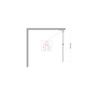 Душевая перегородка BelBagno UNO-L-1-TB-90-C-Cr — 6