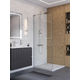 Душевая перегородка BelBagno UNO-L-1-TB-90-C-Cr