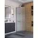 Душевая перегородка BelBagno UNO-L-1-TB-90-FL-GM