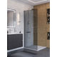 Душевая перегородка BelBagno UNO-L-1-TB-90-GR-Cr
