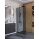 Душевая перегородка BelBagno UNO-L-1-TB-90-GR-GM