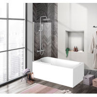 Шторка на ванну BelBagno UNO-V-1-90/150-C-Cr — 1