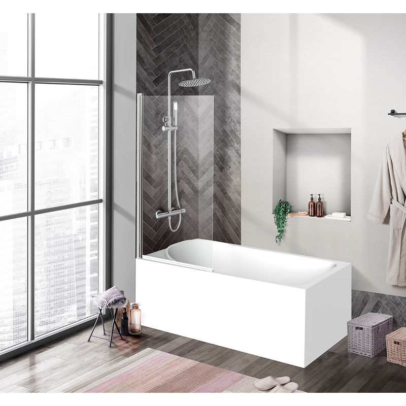 Шторка на ванну BelBagno UNO-V-1-90/150-C-Cr