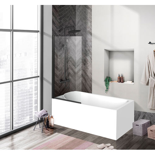 Шторка на ванну BelBagno UNO-V-1-90/150-C-NERO
