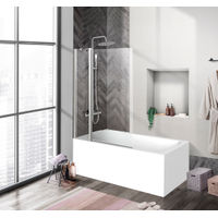 Шторка на ванну BelBagno UNO-V-11-100/150-C-Cr — 1