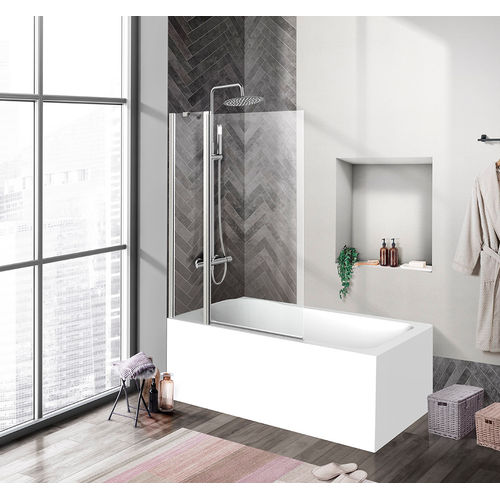 Шторка на ванну BelBagno UNO-V-11-100/150-C-Cr