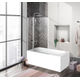 Душевая шторка на ванну BelBagno UNO-V-11-100/150-C-Cr