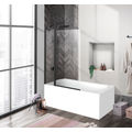 Душевая шторка на ванну BelBagno UNO-V-11-100/150-C-NERO
