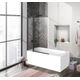Душевая шторка на ванну BelBagno UNO-V-11-100/150-C-NERO