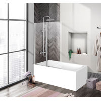 Шторка на ванну BelBagno UNO-V-2-120/150-C-Cr — 1