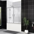 Душевая шторка на ванну BelBagno UNO-VF-2-170/145-C-Cr