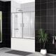Душевая шторка на ванну BelBagno UNO-VF-2-170/145-C-Cr