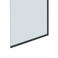 Шторка на ванну Benetto стационарная 1400×700 BEN-403_BL_C черный + прозрачное стекло — 6