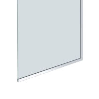 Шторка на ванну Benetto стационарная 1400×600 / BEN-403_SL_C 600 хром + прозрачное стекло — 6