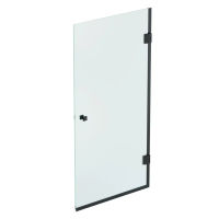 Шторка на ванну Benetto стационарная 1400×700 BEN-404_BL_C черный + прозрачное стекло — 2