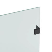 Шторка на ванну Benetto стационарная 1400×700 BEN-405_BL_C черный + прозрачное стекло — 4