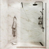 Душевая перегородка Benetto Walk In 2000х900 BLACK — 2