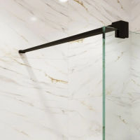 Душевая перегородка Benetto Walk In 2000х1200 BLACK — 6