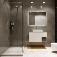 Душевая перегородка Benetto Walk In 2000х1000 SILVER — 7