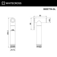Гигиеническая лейка WHITECROSS BIDETTA-GL (золото) — 3