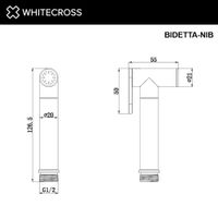 Гигиеническая лейка WHITECROSS BIDETTA-NIB (брашированный никель) — 3