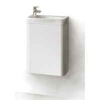 Тумба под раковину Raval Bionica 40 подвесная Bio.01.40/P/W белая — 1