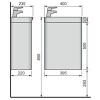 Тумба под раковину Raval Bionica 40 подвесная Bio.01.40/P/W белая — 4