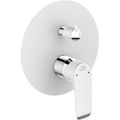Смеситель для душа скрытого монтажа Laveo Alea BLE_60PD на 2 потребителя, белый