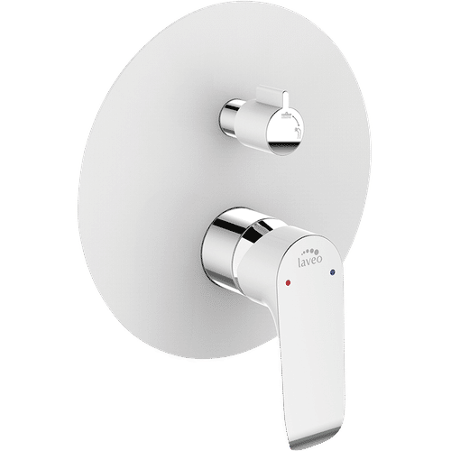 Смеситель скрытого монтажа для душа Laveo Alea BLE_60PD на 2 потребителя белый