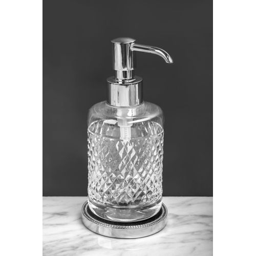 Дозатор для жидкого мыла BOHEME Murano Cristal Luxury Options 10227 хром