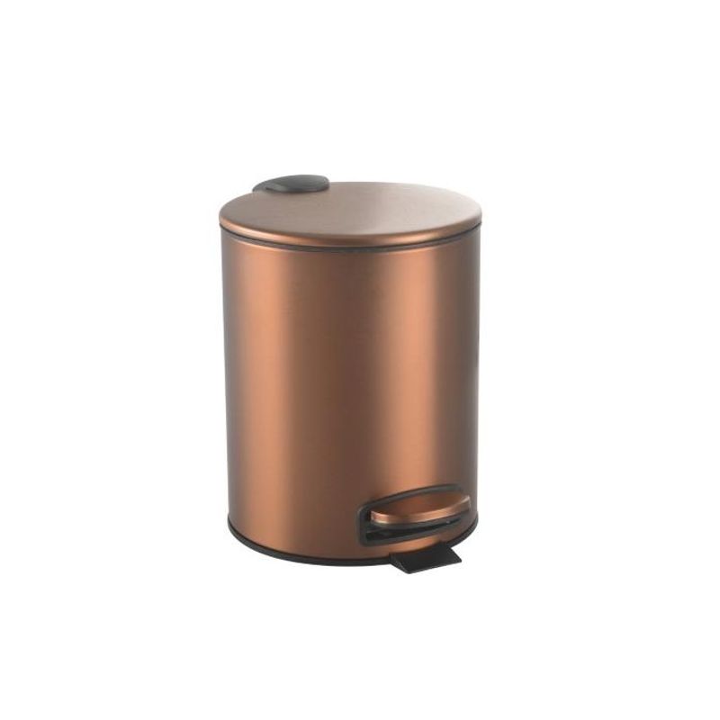 Мусорное ведро BOHEME Uno 10426-BRB с педалью Brushed Bronze
