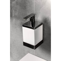 Дозатор для жидкого мыла BOHEME Qubic 10727-SGM Shine Gun Metal — 4