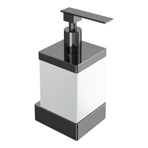 Дозатор для жидкого мыла BOHEME Qubic 10727-SGM Shine Gun Metal
