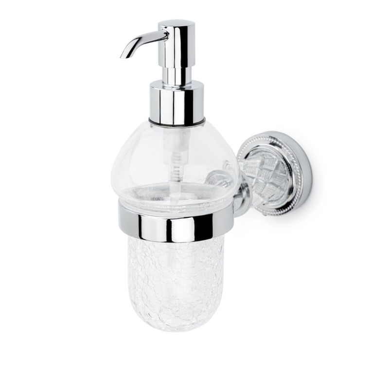 Дозатор для жидкого мыла BOHEME Murano Crystal 10912-CRST-CH хром