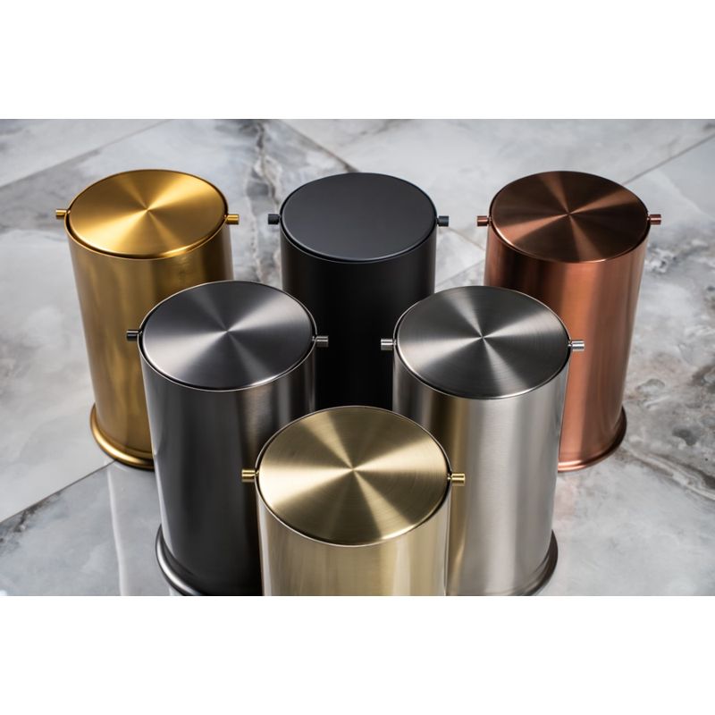 Мусорное ведро BOHEME 10916-CB с вращающейся крышкой Copper Brushed