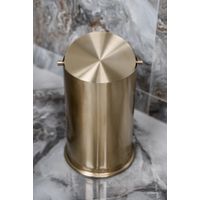 Мусорное ведро BOHEME 10916-MG с вращающейся крышкой Matt Gold — 6