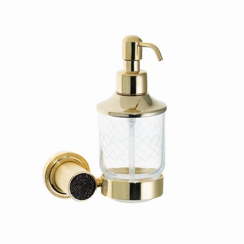Дозатор для жидкого мыла BOHEME Royale Cristal 10932-G-B Black Gold
