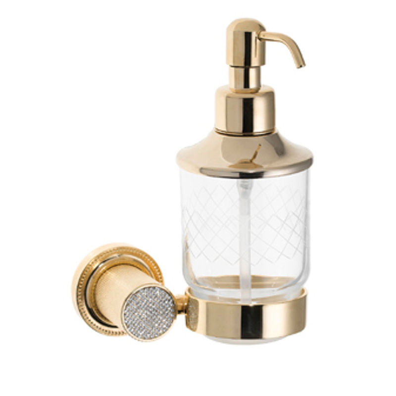 Дозатор для жидкого мыла BOHEME Royale Cristal 10932-G Gold