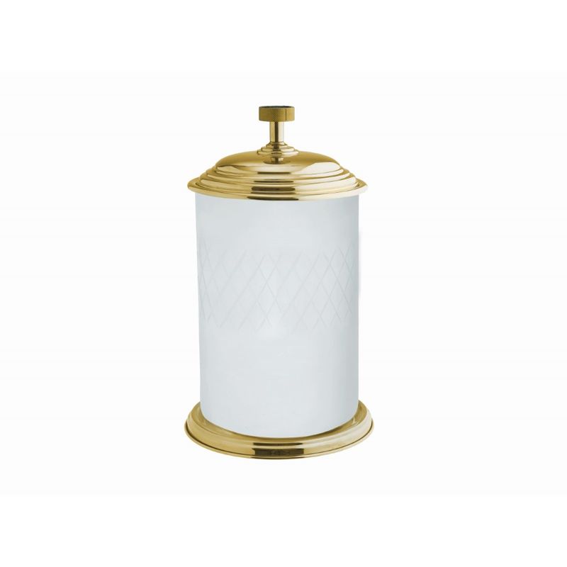 Мусорное ведро BOHEME Royale Cristal 10934-G-B стекло Gold Black