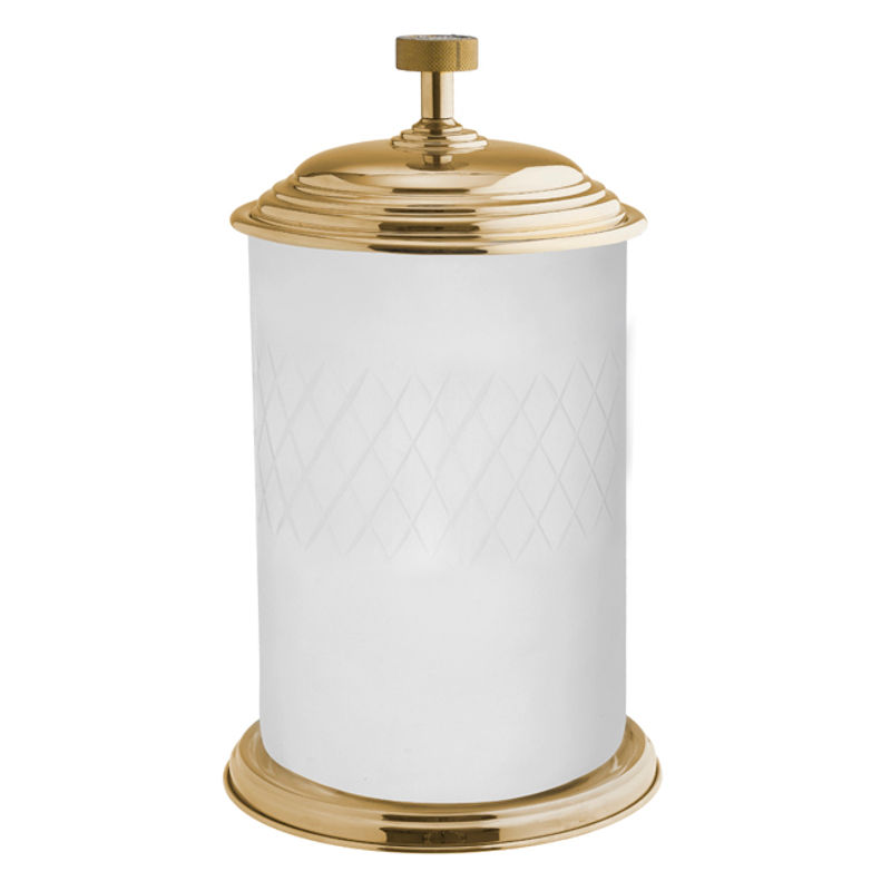 Мусорное ведро BOHEME Royale Cristal 10934-G стекло Gold