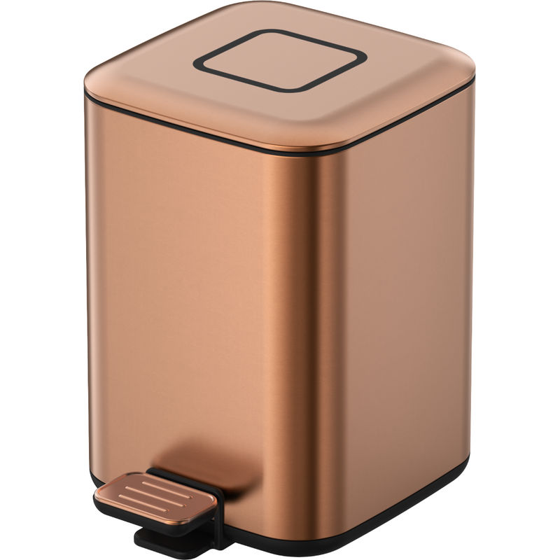 Мусорное ведро BOHEME 10948-BRB квадратное Brushed Bronze