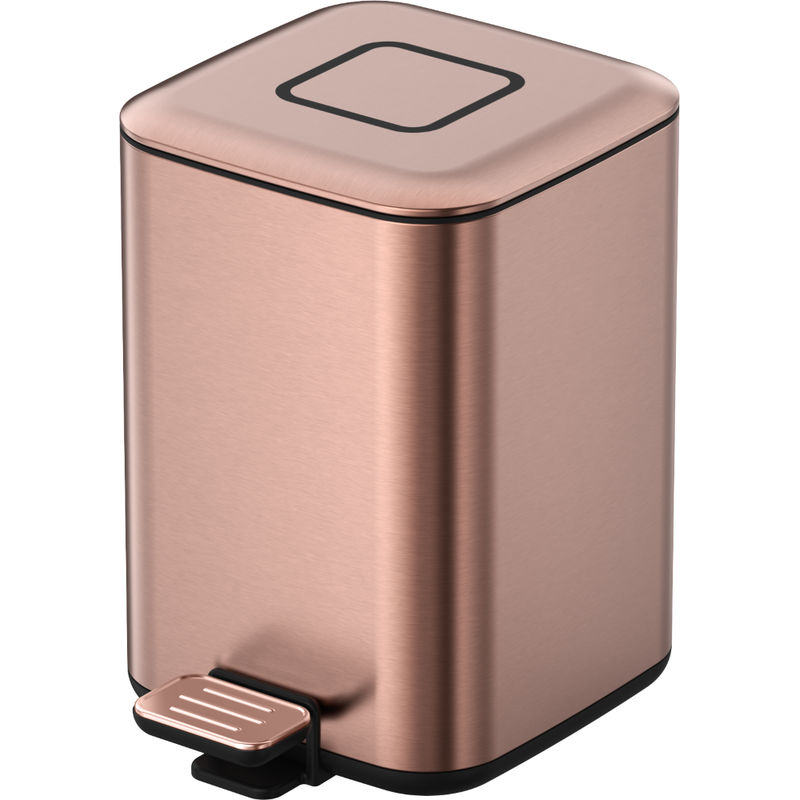 Мусорное ведро BOHEME 10948-CB квадратное Copper Brushed