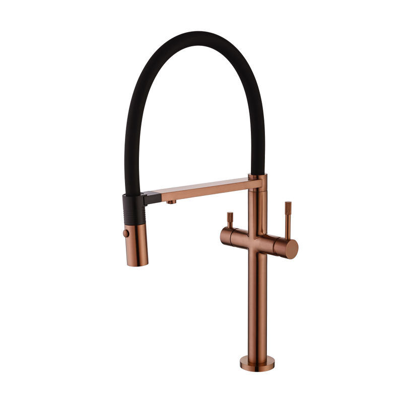 Смеситель для кухни BOHEME Uno 115-CB Copper Brushed c краном для питьевой воды