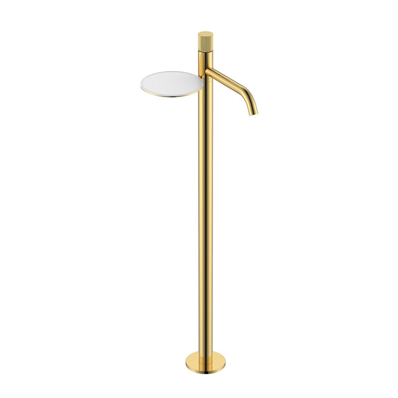 Смеситель для раковины BOHEME Stick 120-GG.3 напольный Gold Linea