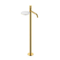 Смеситель для раковины BOHEME Stick 120-GG.4 напольный Gold Spirale — 1