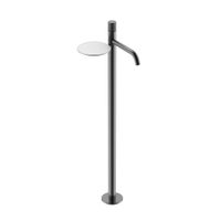 Смеситель для раковины BOHEME Stick 120-GM.4 напольный Gun Metal Spirale — 1